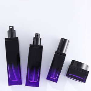 50 Gam Thủy Tinh Jar Chai 40Ml To120ml Sang Trọng Bộ Mỹ Phẩm Vuông Chai Thủy Tinh Gói Cho Lotion Và Nước Hoa Và Scream - Product Image 2