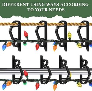 Clip per Luci Natalizie e Mini Ganci in Plastica - Nuovi Arrivi Clip per Luci da Esterno in Verde/Bianco/Marrone/Nero 5cm X 2cm - Product Image 6