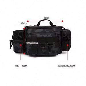 Sac de sport multifonctionnel d'extérieur, imperméable, pour la pêche, le rangement de matériel, le transport de leurres, grand format, échantillon gratuit - Product Image 6