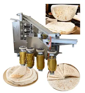 Meksiko Komersial Pembuat Tortilla 12 Inci Pembuat Roti Frozen Chapati Kemasan Tas Mesin Pembuat Pita