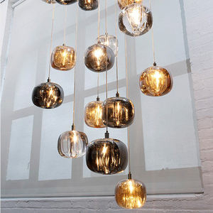 Di lusso Sala da pranzo Moderna Residenziale decorazione di interni Lampada A Sospensione scale lampadario di cristallo e luci Del Pendente - Product Image 5