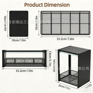 Estante de almacenamiento de cápsulas de café y bolsitas de té de madera, organizador de escritorio de doble capa con compartimentos para uso en la cocina - Product Image 4