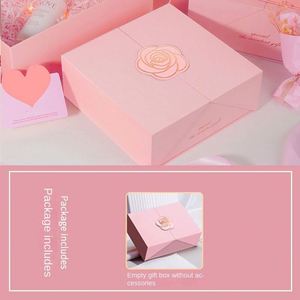 Caja de Regalo Cosmética Premium para San Valentín o Cumpleaños, con Cierre Magnético, Forro de Satén, Cartón Gris, Marca Personalizada SB03, Papel - Product Image 5