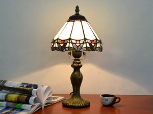 Tiffani Style Small Table <strong>Lamp</strong> Nordic Hotel Bar Bedroom Bedside Flexible AC <strong>Stained</strong> <strong>Glass</strong> <strong>Shades</strong> E26 Eco-Friendly Desk Lights - Product Image 5