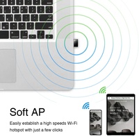 RTL8821CU kartu jaringan nirkabel, Dongle AC600 USB Wifi dan BT4.2 Kombo 2 dalam satu, adaptor Wifi 2.4G/5G Dual Band untuk PC