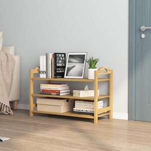 Lianheng <b>Shoe</b> Rack Three Layer Bamboo Standing Entryway <b>Storage</b> <b>Space</b> <b>Saving</b> Simple Design for Home Indoor Use - Product Image 2