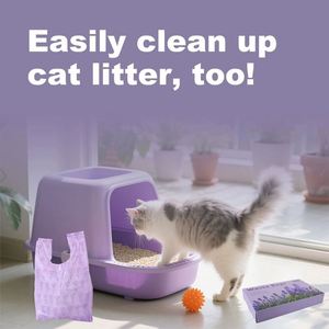 Custom Biodegradable <b>Cat</b> Litter Liners Poop Drawstring Bags Pet Waste Disposal Litter <b>Boxes</b> <b>Cat</b> Shovel Garbage Bag 25*40 - Product Image 6