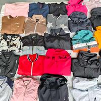 Jaket Baseball Hoodie Sweatshirt Bekas Pria Wanita Kualitas Terbaik Laris Musim Dingin DH11 Warna Campur Grosir