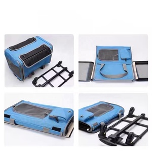 Pet arabası çantası kedi köpek seyahat çantası taşınabilir ve nefes evcil hayvan taşıyıcı torba, katlanabilir ve çıkarılabilir Pet haddeleme taşıyıcı çanta - Product Image 5