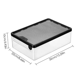 Boîte d'élevage transparente en PC pour reptiles, terrarium incassable et anti-évasion pour python ball, gecko léopard et <span class=keywords><strong>grillon</strong></span> - Product Image 2