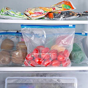 Bolsas de almacenamiento de alimentos resellables con cierre hermético, ecológicas, de polietileno (PE) de grado alimenticio, de alta calidad, impermeables y transparentes para alimentos y frutas. - Product Image 2