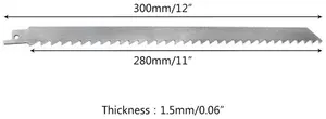 5 pièces lame de scie sabre/scie à main lame en acier inoxydable lame de coupe viande congelée/os lame de sabre universelle