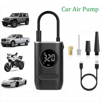 Portable Cordless Tire Inflator 150PSI 4000mAh Battery-powered Electric Air Pump Digital Meter Rechargeable Car Air Compressor