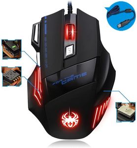 RGB Spectrum Backlit Ergonomic <b>Computer</b> Gamer <b>Mouse</b> <b>Mice</b> Programmable 7 Backlight Modes High Performance Wired Gaming <b>Mouse</b> - Product Image 5