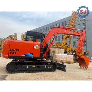 Used Hitachi ZX60 Mini Excavator Well Maintained Original Condition <b>Small</b> Digger for Farm Construction Fast Shipping From China - Product Image 2