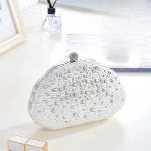 Herzförmige Clutch Strass Abendtaschen für Damen Frauen Abschlussball Gold Kristall Handtasche - Product Image 2