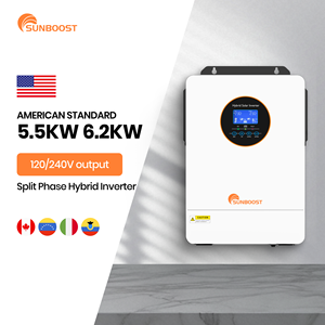 <span class=keywords><strong>Inversor</strong></span> de Fase Dividida Sunboost 120V 240V 5Kw 5.5KW 6Kw 8Kw <span class=keywords><strong>10Kw</strong></span> Inversores de Energía Solar 5500W 6.2Kw <span class=keywords><strong>Inversor</strong></span> Híbrido para Uso Doméstico - Product Image 1