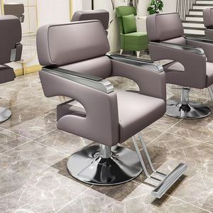 Fauteuil de <span class=keywords><strong>barbier</strong></span> noir moderne de luxe, chaise de qualité professionnelle pour coupes de cheveux, permanentes et colorations. - Product Image 4