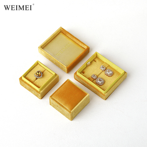 WEIMEI Suede Right Angle Velvet Jewelry <b>Box</b> Lid and Bass Ring Necklace <b>Earring</b> <b>Box</b> Jewelry Packaging - Product Image 6