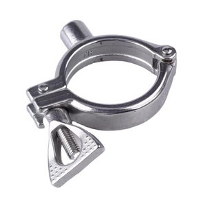 SS304 vệ sinh thép không gỉ Tri kẹp ống tròn hỗ trợ khung giữ ống với thanh rắn - Product Image 5