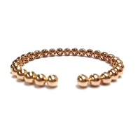 KING O KING Bracelet jonc classique pour homme en or rose 18 carats et rhodium, serti de diamants, empilable, design créatif de Hong Kong, bijoux fins à prix abordable