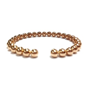 Bracelet en or rose 18 carats rhodié, diamant naturel blanc taille brillant, empilable, de qualité supérieure, prix bas, créatif, Hong Kong - Product Image 3