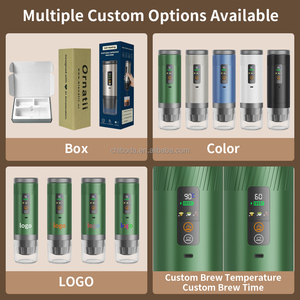 <span class=keywords><strong>Machine</strong></span> à expresso portable 88W avec écran LED, charge USB-C, compatible avec les capsules K-Cup, pour voiture, voyage, camping, extérieur - Product Image 2