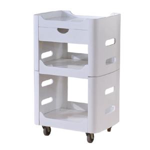 Carrito con Ruedas de Estilo Industrial para Spa, Manicura, Peluquería, para Sala de Estar, Hotel, Dormitorio, Escuela, Gimnasio, Hecho de Madera - Product Image 4