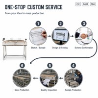 Barbecue traditionnel chypriote TOSHINE à rotation automatique, hauteur réglable, au charbon de bois, multifonctionnel pour agneau et poulet