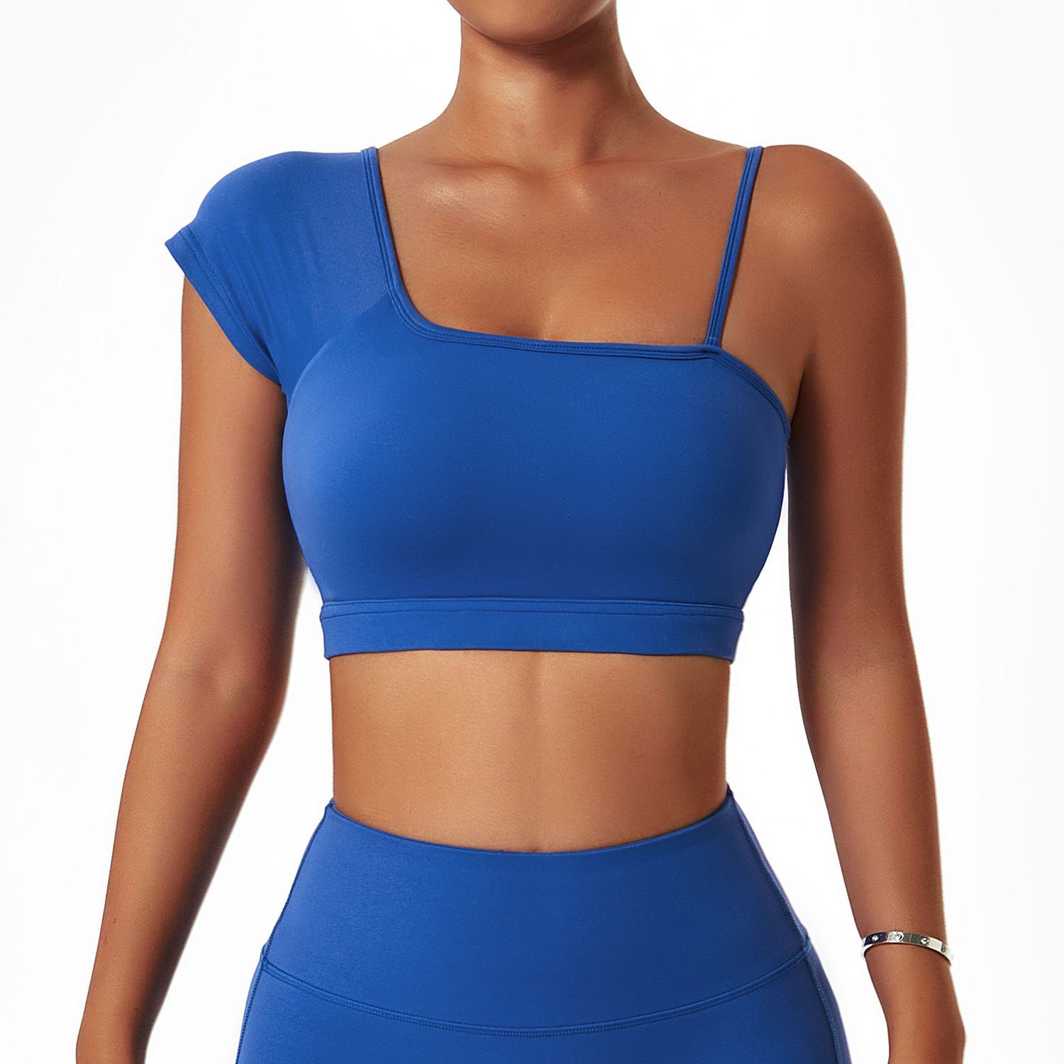Soutien-gorge à épaules inclinées Bleu