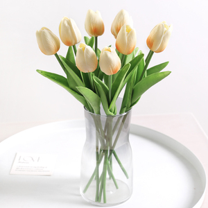 Dropshipping productos 2025 flores de tulipán artificiales plantas para mujeres regalo interiores adornos de fiesta de jardín al aire libre - Product Image 3