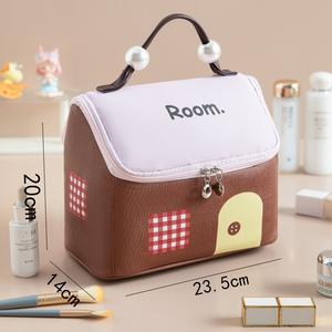 Cute Lucky Embroidered <b>Quilted</b> <b>Handbag</b> with Cartoon Patch for Girls - Product Image 3