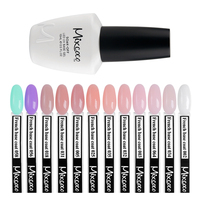 Gel de base en caoutchouc pour manucure française Mixcoco TPO Free HEMA Free UV LED Nail Gel Soak Off High Adhesive French Manucure