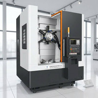 Tour CNC vertical VTC650 pour usinage de roues, machine de tournage CNC certifiée CE