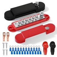 Barre omnibus marine 12V 150A, bloc de distribution d'alimentation, goujon 1/4 pouce, barre omnibus 12 volts CC