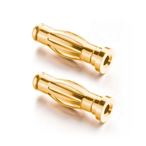 Özelleştirilmiş 3mm 4mm erkek tak altın muz konektörü M3 iplik altıgen somun - Product Image 2