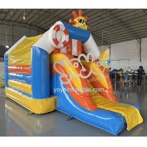 บ้านลมเด็กเล็กพร้อมสไลเดอร์น้ำสำหรับเช่าจัดงาน  ผลิตจาก PVC ทนทาน ขายตรงจากโรงงาน - Product Image 2