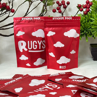 Impression personnalisée de logo, film en aluminium Mylar magique, refermable, debout, avec fermeture éclair, commande personnalisée, sachets de chips, bonbons, café, thé