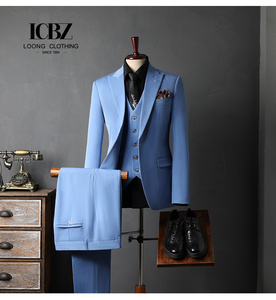 High-end Men's <strong>Suit</strong> Formal Business Attire British Gentleman's Casual Professional Wear <strong>Korean</strong> Style Slim Fit Fashion <strong>Suit</strong> - Product Image 5