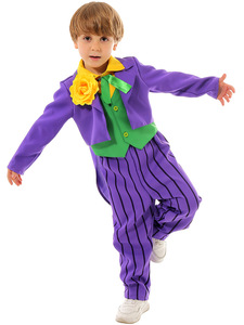 Nuevo Disfraz de Halloween XJ para Cosplay de <span class=keywords><strong>Escuadrón</strong></span> Suicida - Traje Infantil Unisex 100% Poliéster con Personaje de Joker - Product Image 3