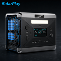 Station d'alimentation portable Solarplay 2400W 2160Wh, batterie de secours LiFePO4 pour le camping et la maison, générateur solaire