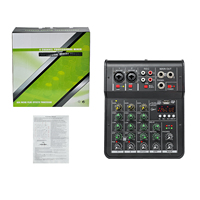 Mélangeur audio USB multifonctionnel GAX-450D Console de mixage professionnelle Mini mélangeur audio pour l'extérieur