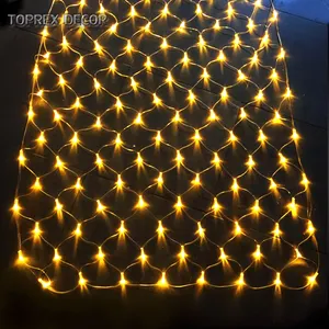 LED דיג נטו רשת מחרוזת אור חיצוני שימוש דקורטיבי חג המולד תאורה למסיבה וחתונה