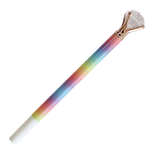 Stylos à encre gel de luxe bleus effet pluie de météores arc-en-ciel dégradé, brillants et scintillants, 0,5 mm, en plastique écologique - Product Image 5