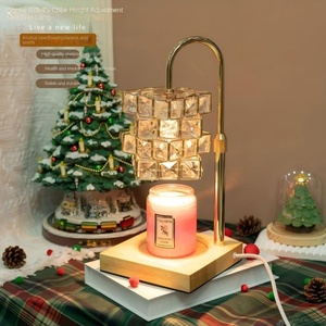 Wood Base Candle Warmer Wholesale Lamp Aromatherapy Wax Oil Melting Table Candle Burning Lamp Home Decor - Product Image 1