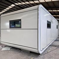 Maison de conteneur modulaire de luxe préfabriquée, type capsule, moderne, pour l'extérieur, style cabane Apple, mobile