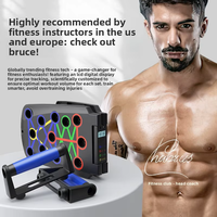 Plateforme de pompes portable ABS avec affichage numérique et comptage intelligent – Équipement d'exercice multifonctionnel pour hommes, idéal pour les abdominaux à domicile