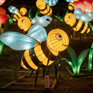Hot Sale High Quality Handmade Bee Animal Lanterns Waterproof Durable Non-Toxic Charming Christmas Easter Thanksgiving Garden
