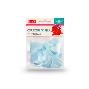 Cuori in Tessuto Ilan 5cm 10pz Decorazioni per Artigianato - Product Image 2