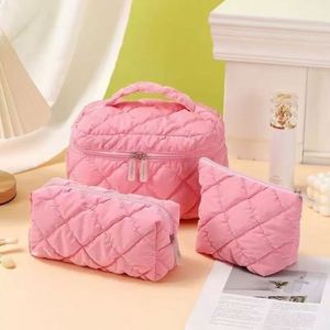 Custom Logo Small Travel <b>Organizer</b> Toiletry Plush Velvet Makeup Pouch Pink Black <b>Cosmetic</b> Makeup Bag Zipper Closure Cotton Gifts - Product Image 4